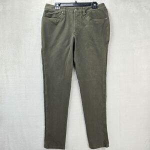 Lululemon ABC Pant Mens 32x32 Slim Fit Olive Green Warpstreme 5 Pocket Zip